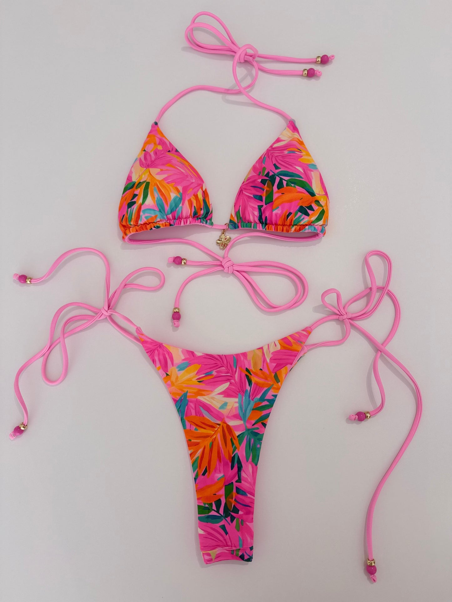 Rosa Reversible Bikini Set - Minimal Brazilian Cut
