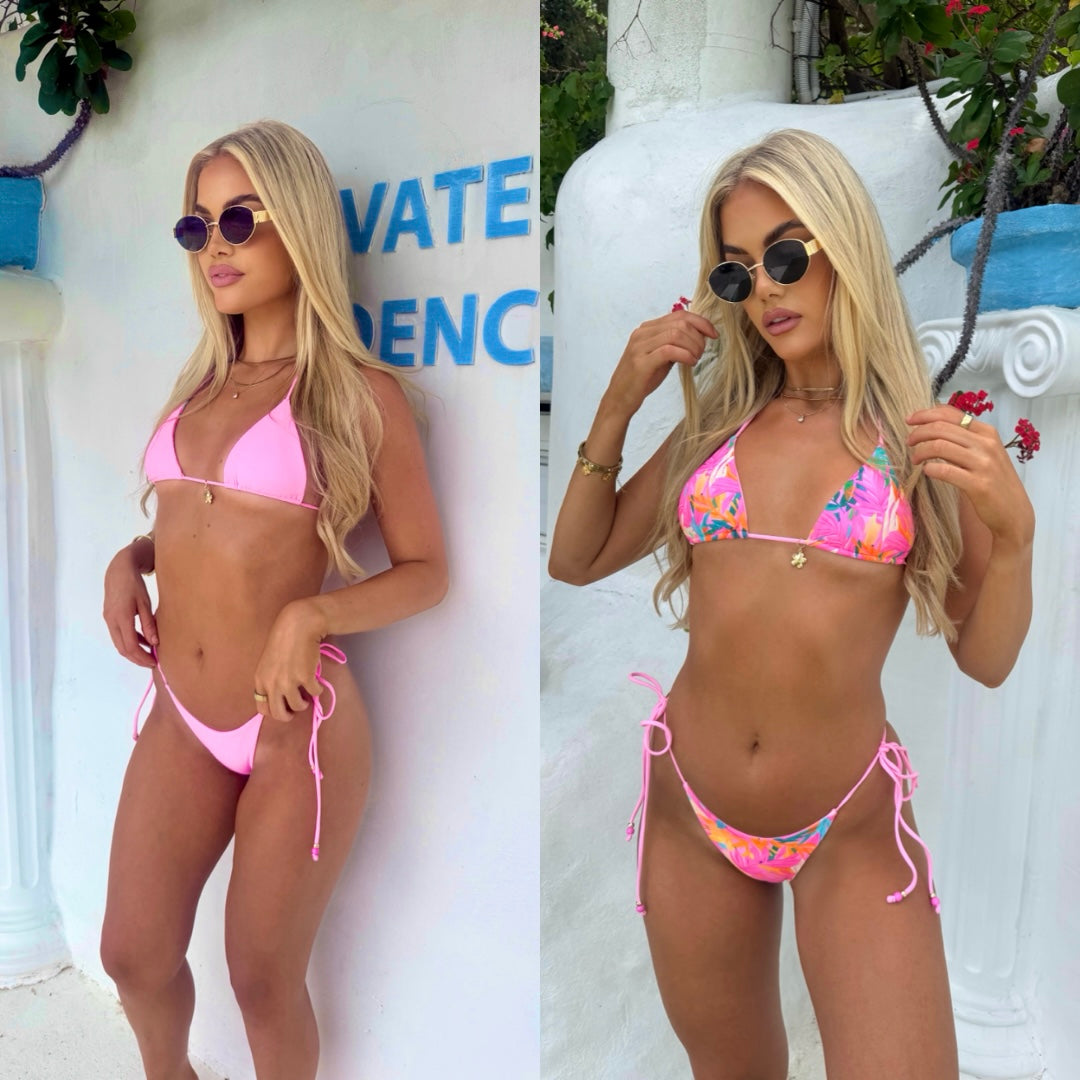 Rosa Reversible Bikini Set - Minimal Brazilian Cut